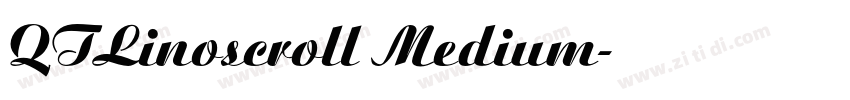 QTLinoscroll Medium字体转换